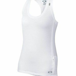 Oakley Womens Stride Tech Running Tank NWT Size XS White $45